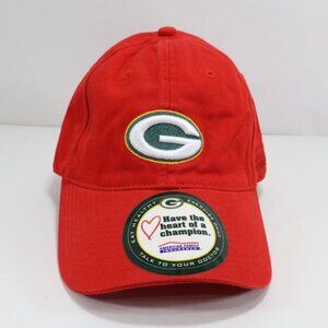 Reebok Green Bay Packers Hat Cap American Family Have Heart Of A Champion